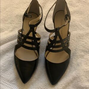 Franco Sarto Women's Black Strappy Heels